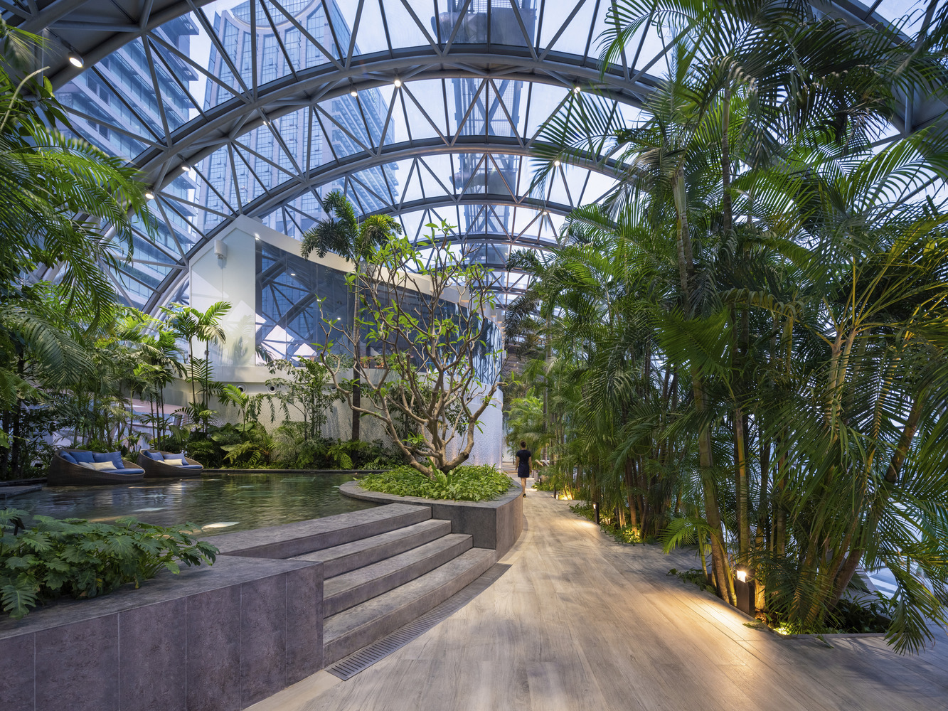 重庆来福士 / 萨夫迪建筑事务所 - 建筑图, 花园