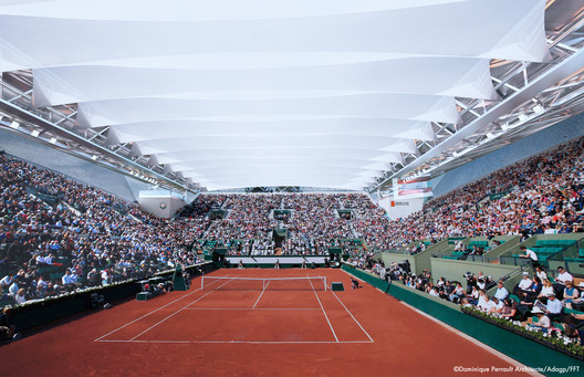 Dominique Perrault Wins Competition to Design the New Roof on Suzanne Lenglen Tennis Court - Image 8 of 13