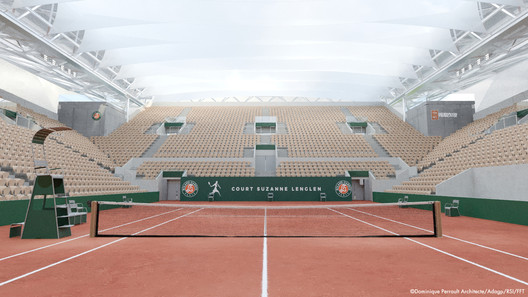 Dominique Perrault Wins Competition to Design the New Roof on Suzanne Lenglen Tennis Court - Image 9 of 13