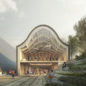 Gallery of Kengo Kuma Designs Sweeping Timber Library in Norway - 20