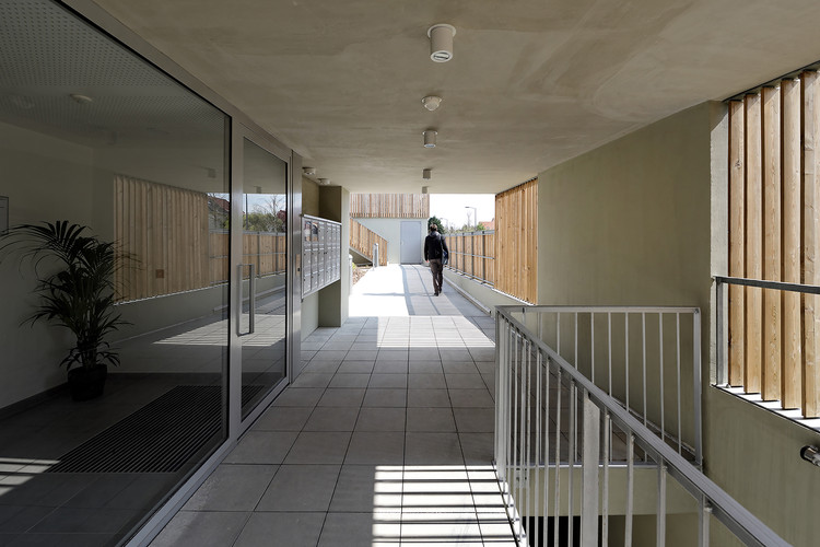 31 Housing Units in Ecquevilly / Benjamin Fleury Architecte-Urbaniste - Interior Photography, Stairs, Handrail