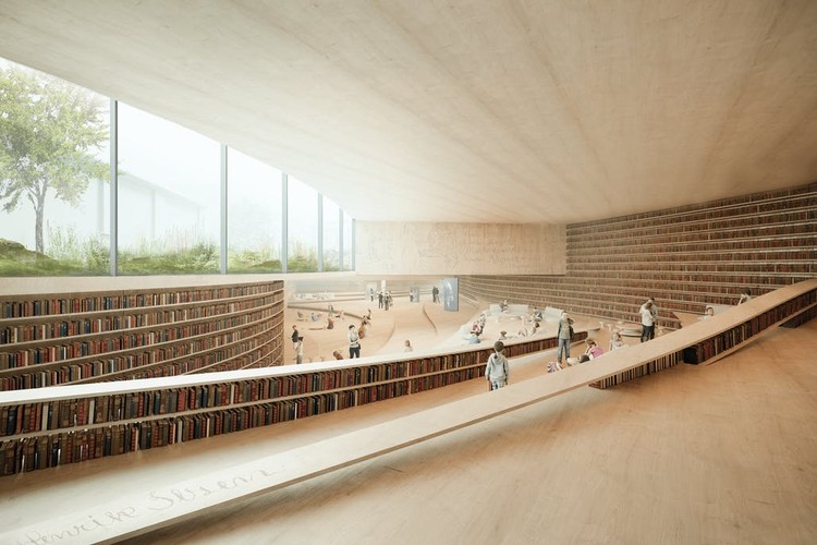 Kengo Kuma projeta biblioteca de madeira na Noruega - Imagem 9 de 20