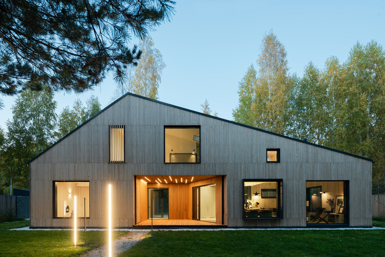 Siberian Retreat House / A61architects & YYdesign - Exterior Photography, Windows, Door, Facade