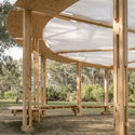 Carpa Itinerante / Fabrizio Pugliese + Gabriel Huarte - Fotografía interior, Fijación Vigas