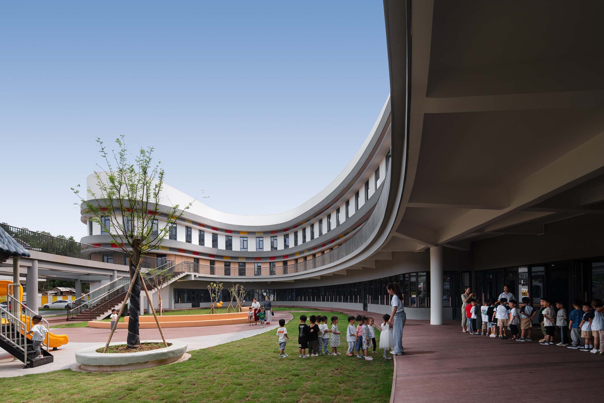 Sanmen Jiantiao Dafu Kindergarten / Think Logic Design | ArchDaily
