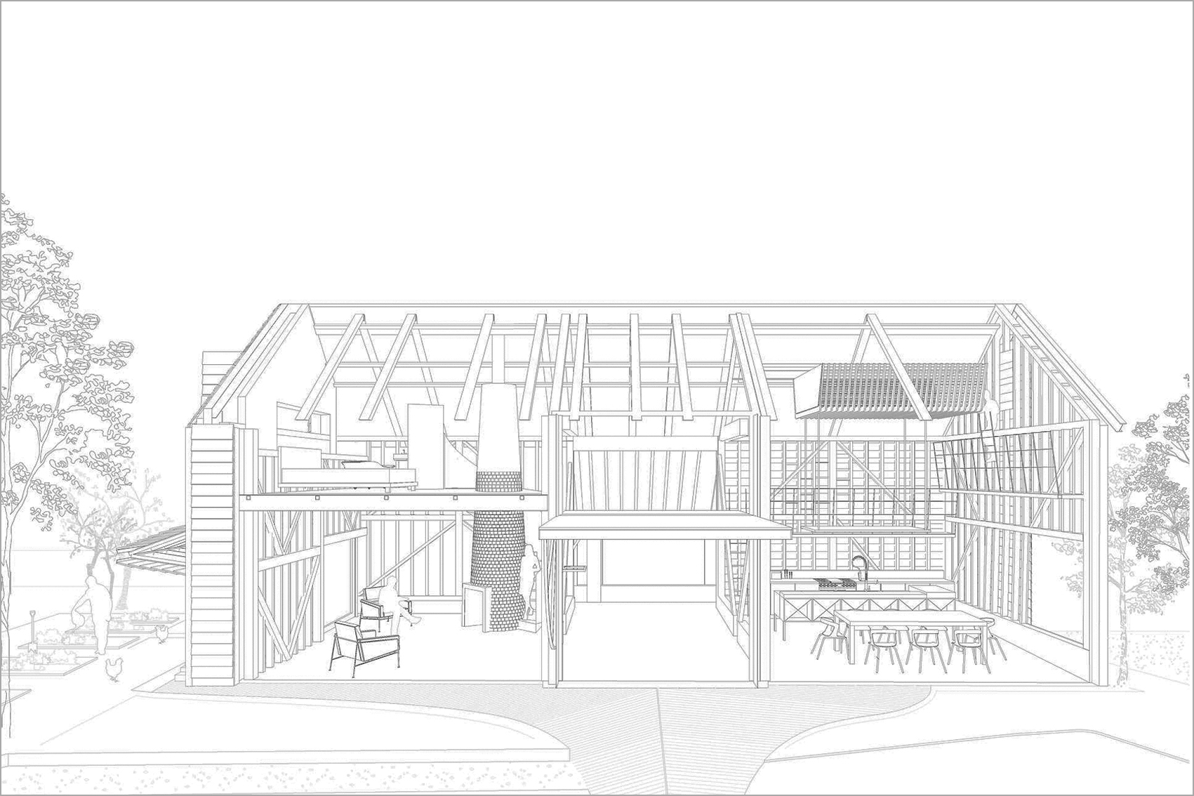 Galería de De Graneros a Casas: Adaptación contemporánea de la