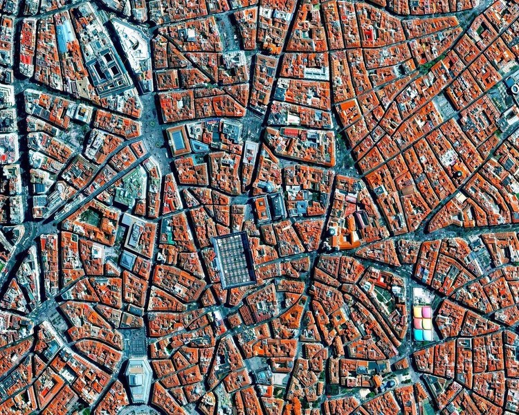 9 Cities with Medieval Plans Seen from Above - Image 1 of 10