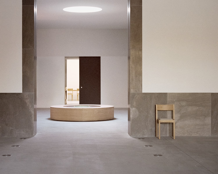 Loenen Pavilion  / KAAN Architecten - Interior Photography, Bathroom, Column