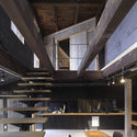 MTRL Kyoto / Fumihiko Sano Studio - Interior Photography, Cowork Interiors, Stairs, Beam, Table, Chair