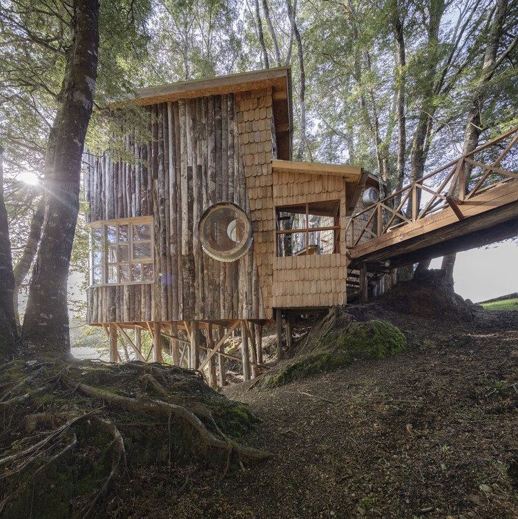 Tiny Houses Comarca Contuy / Utreras Arquitectos - Fotografía exterior, Ventanas, Bosque