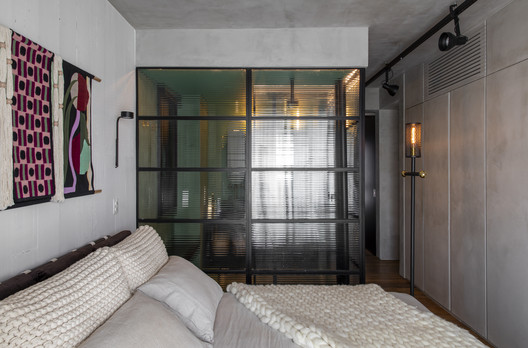 JMR Apartment / Protostudio+Prototype - Interior Photography, Bedroom, Glass