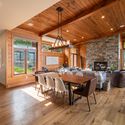 Lake Mississauga Cottage / Architects Tillmann Ruth Robinson - Interior Photography, Dining room, Table, Windows, Chair, Beam
