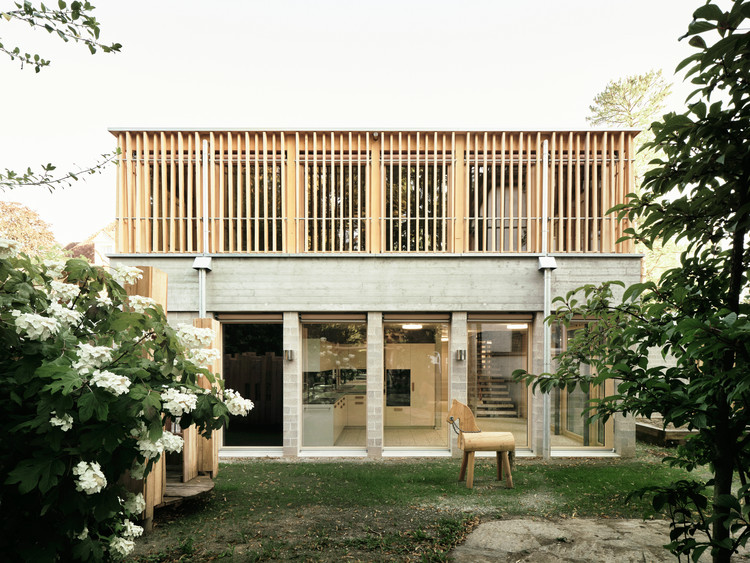 Sprössling Daycare / Marazzi Reinhardt - Exterior Photography, Windows, Facade, Garden, Courtyard