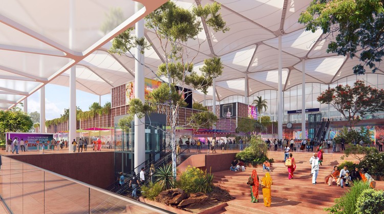 Nordic Office of Architecture, Grimshaw, Haptic and STUP to Design “India’s Greenest Airport” - Image 2 of 3