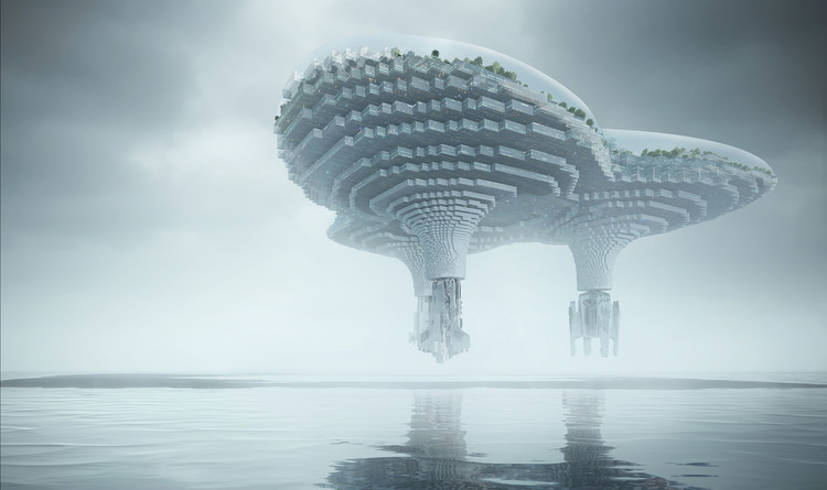 CAA Designs a Modular and Futuristic Floating City for Lego - Image 3 of 4