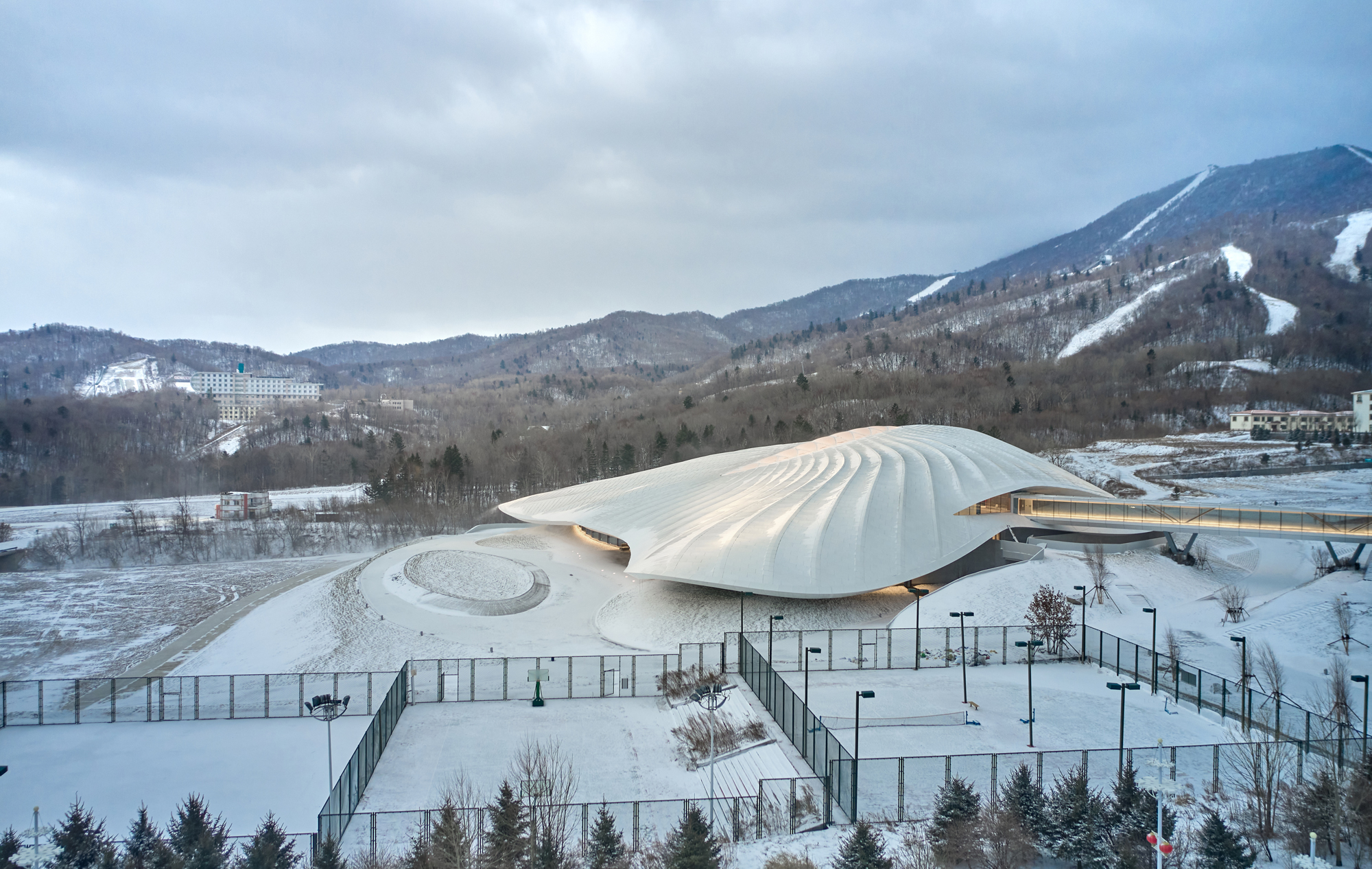 MAD's Yabuli Congress Center Nears Completion in China | ArchDaily