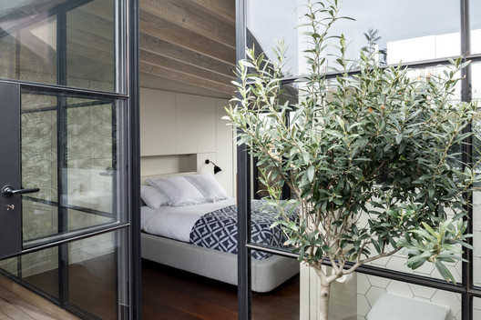 High House / Dallas-Pierce-Quintero - Interior Photography, Bedroom, Bed, Glass