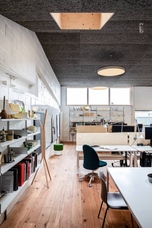 Yorkton Workshops / Cassion Castle Architects - Interior Photography, Kitchen, Wood