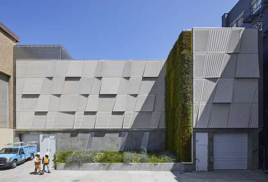 Larkin 街变电站扩建 / TEF Design - 建筑图, 表皮, 具体的