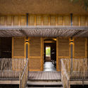 HippoFarm Bioclimatic Dormitories / T3 ARCHITECTS - Interior Photography, Wood, Stairs, Door, Handrail