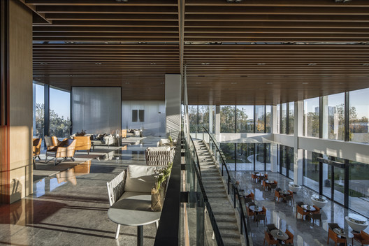 Paper Roof Reception Center / Powerhouse Company - Interior Photography, Living Room, Glass