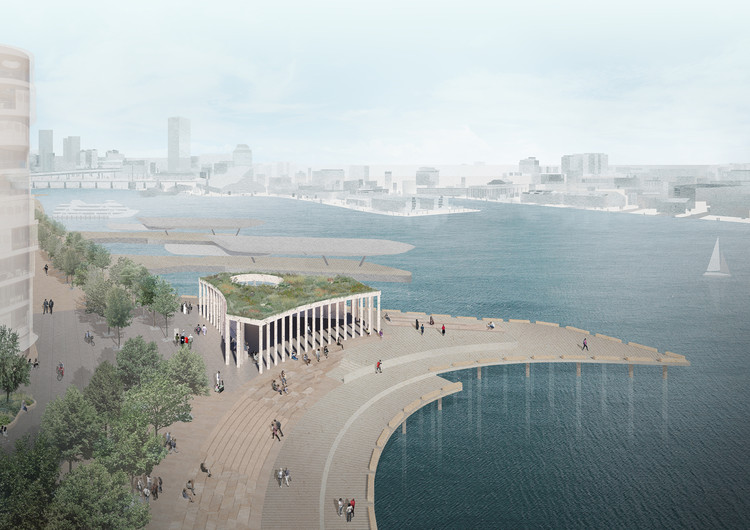 El Pabellón del Puerto de Sídney se construirá con conchas de ostra recicladas - Más Imágenes
