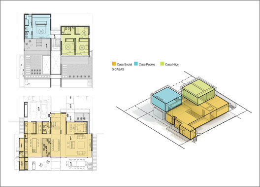 Functional Diagrams: Programmatic Organization Strategies in Houses in Argentina Functional Diagrams: Programmatic Organization Strategies in Houses in Argentina - Image 5 of 21
