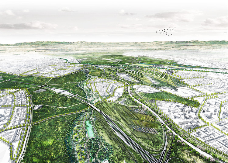 Discover Estudio MMX's proposal for the Metropolitan Forest of Madrid - More Images