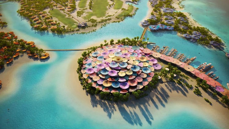 Foster + Partners Designs "Coral Bloom" Island Resort for the Red Sea - Image 3 of 7