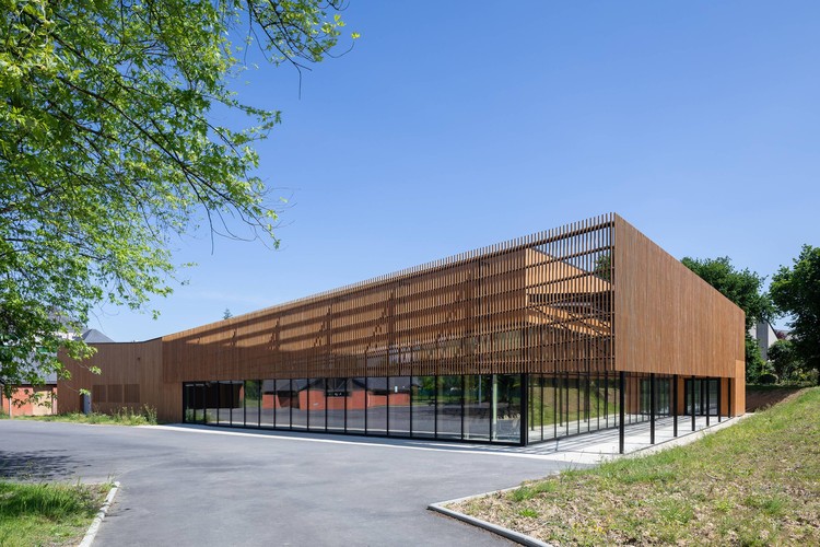 Rene Cassin School Canteen / Brulé Architectes Associés - Exterior Photography, Facade