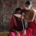 pregnant mothers and masks in India. Image Courtesy of UN-Habitat, Global Public Space Programme