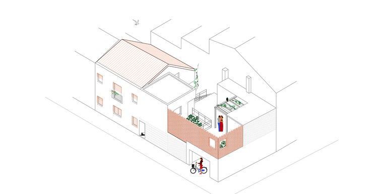 Exterior axonometric