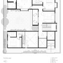 FIRST FLOOR PLAN - Ng&ocirc;i nh&agrave; thiết kế  kiến tr&uacute;c hiện đại v&agrave; bao bọc bởi kh&ocirc;ng gian xanh