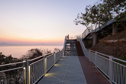 Yantian 19.5km Waterfront Boardwalk / eLandscript Studio - Exterior Photography, Fence, Stairs