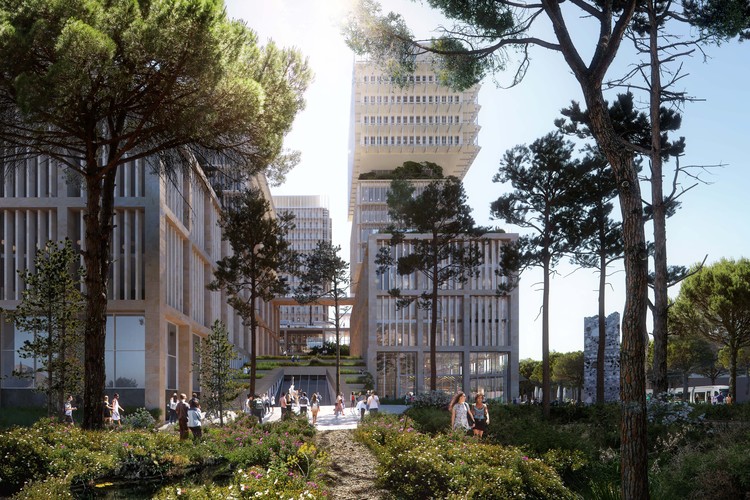 Leclercq Associés, Nicolas Laisné, and Clément Blanchet Win Competition to Design the New Administrative Centre of the Sicilian Region, in Italy - More Images