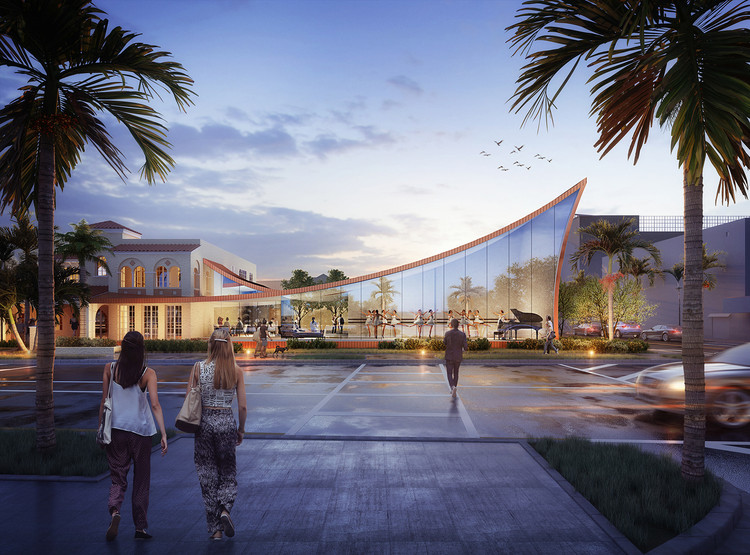 Brooks + Scarpa Design Sweeping New Arts & Culture Center for Hollywood, Florida - Featured Image