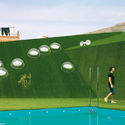 Public Pool on a Urban Artificial Valley / DJ Arquitectura - Exterior Photography, Swimming Pool
