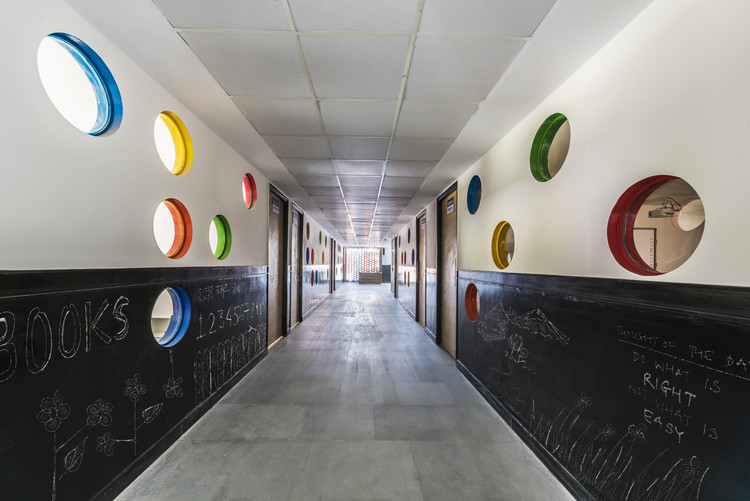 Udaan School / Studio AVT Architects - Interior Photography, Door, Chair