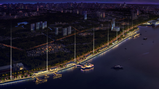 温州瓯江新外滩1.8公里，瓯江光影码头规划 / 非静止建筑设计 - 建筑图