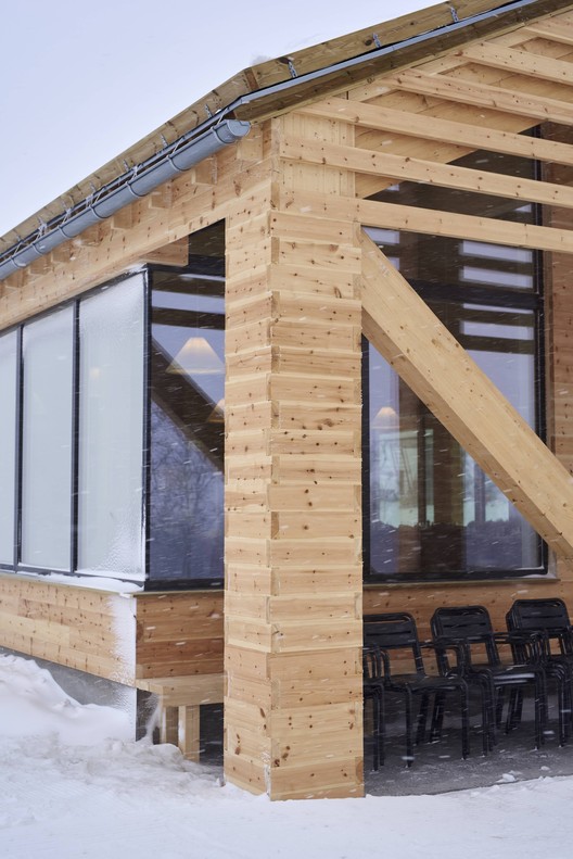 Varden Ski Restaurant / Nordic Office of Architecture Varden Ski Restaurant / Nordic Office of Architecture - Interior Photography, Beam, Windows, Chair