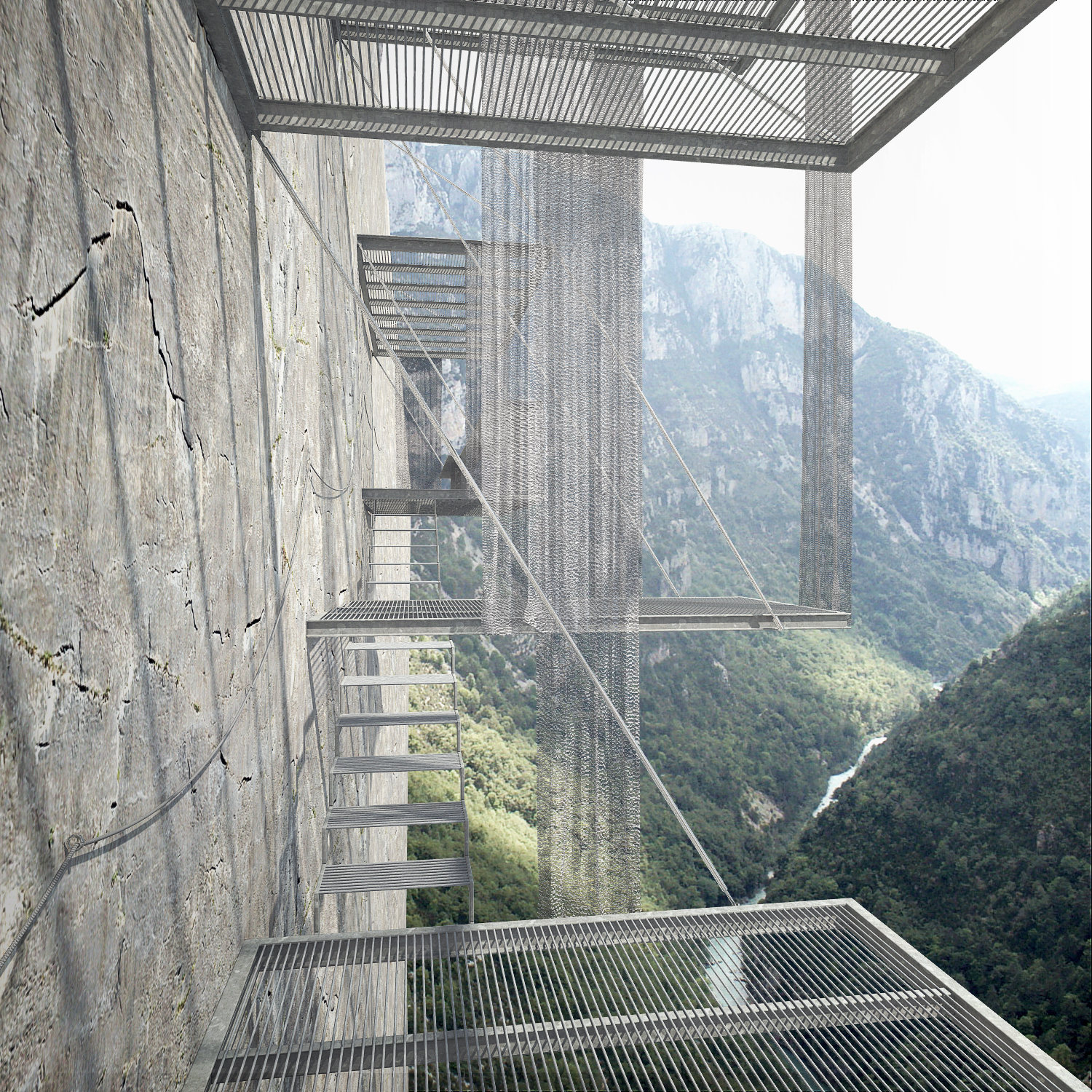 Gallery of A 3D-Printed Majlis and Suspended Cliff Platforms: 10 ...