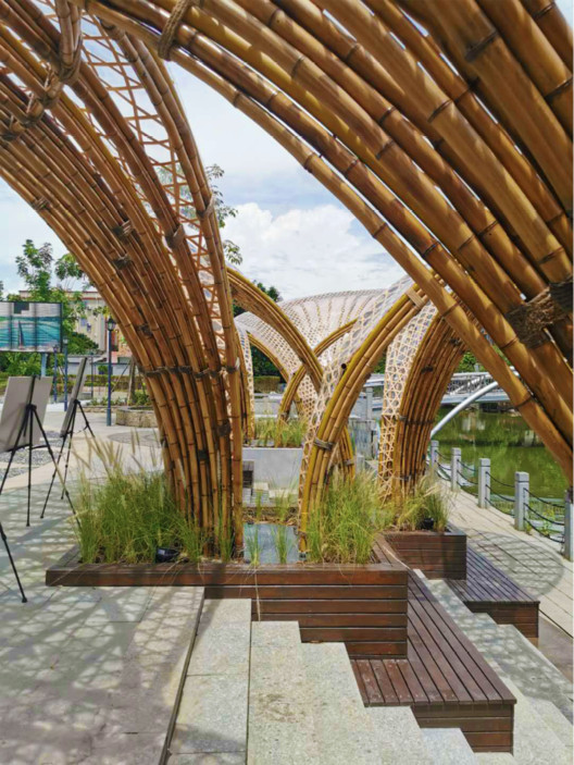 Huanglong Waterfront Bamboo Pavilion / Atelier cnS + School of Architecture, South China University of Technology - Interior Photography