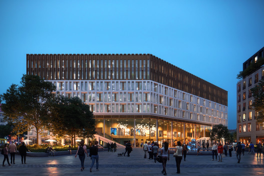 Barcode Architects and Tchoban Voss Architekten Illustrate Germany's Cultural Shift in new Dresden Headquarters Barcode Architects and Tchoban Voss Architekten Illustrate Germany's Cultural Shift in new Dresden Headquarters - Image 5 of 12