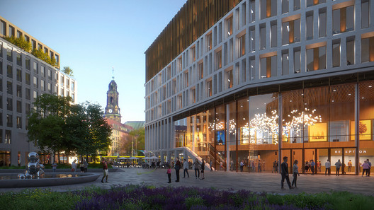 Barcode Architects and Tchoban Voss Architekten Illustrate Germany's Cultural Shift in new Dresden Headquarters Barcode Architects and Tchoban Voss Architekten Illustrate Germany's Cultural Shift in new Dresden Headquarters - Image 8 of 12