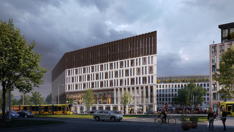 Barcode Architects and Tchoban Voss Architekten Illustrate Germany's Cultural Shift in new Dresden Headquarters - More Images