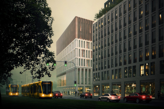 Barcode Architects and Tchoban Voss Architekten Illustrate Germany's Cultural Shift in new Dresden Headquarters Barcode Architects and Tchoban Voss Architekten Illustrate Germany's Cultural Shift in new Dresden Headquarters - Image 2 of 12