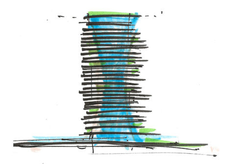 Ennead Architects projetará torre dinâmica inspirada em bytes em Shenzhen - Imagem 6 de 6