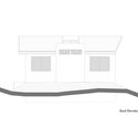 back elevation - MARU House: Kiến tr&uacute;c ấn tượng với những đường n&eacute;t đơn giản v&agrave; sự pha trộn vật liệu