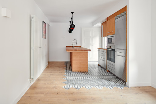 Valle de Tena Building / Tourillon Arquitectura - Interior Photography, Kitchen, Countertop