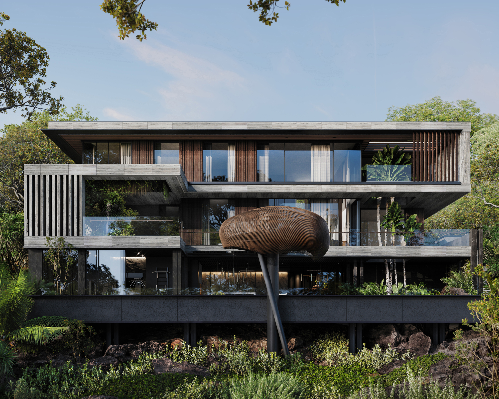 Gallery of A Nest for Stargazing and a Hidden Hillside House: 9 Unbuilt ...